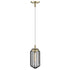 Gold and Black Metal Cage Pendant Hanging Light